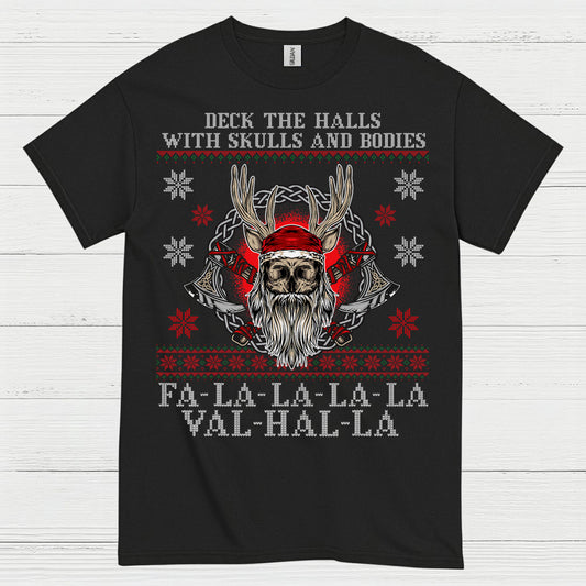 Valhalla Viking Christmas T Shirt