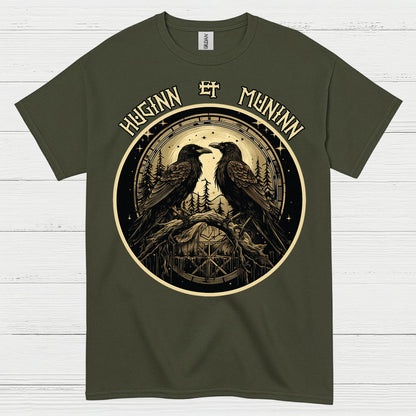 Huginn And Muninn Raven T Shirt