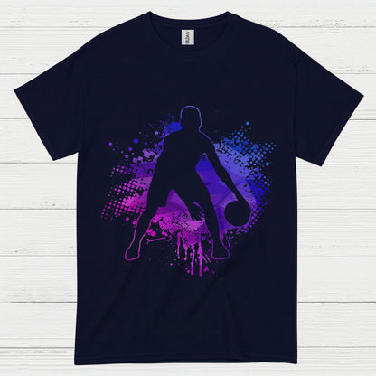 Color Splash Basketball Silhouette T Shirt