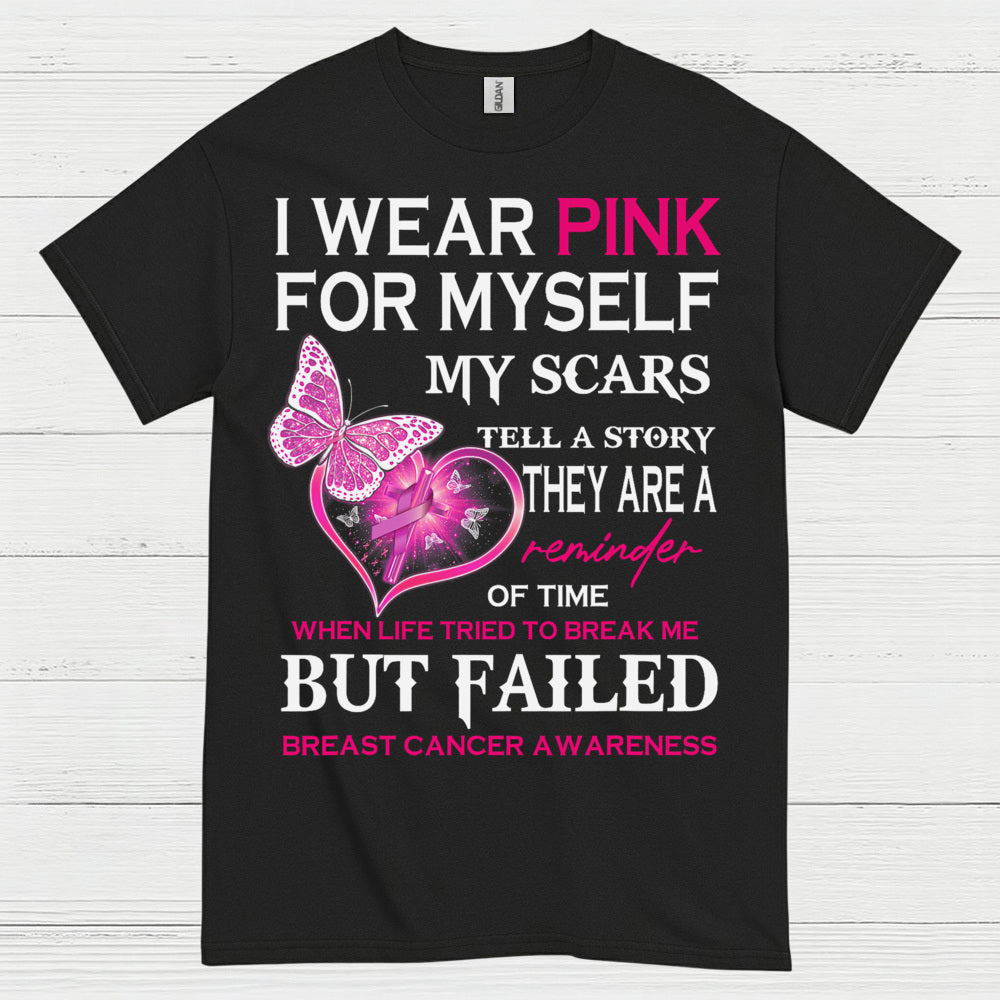 I Wear Pink Breast Cancer Survivor T Shirt