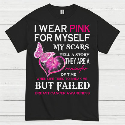 I Wear Pink Breast Cancer Survivor T Shirt