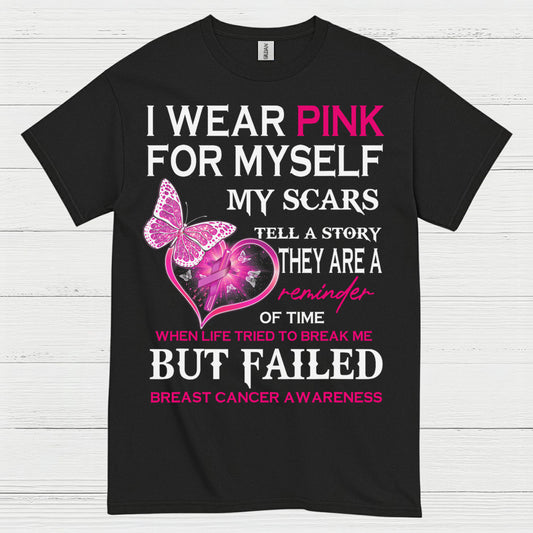 I Wear Pink Breast Cancer Survivor T Shirt