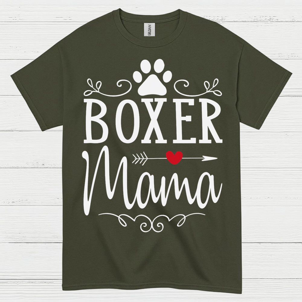 Boxer Mama Dog T Shirt