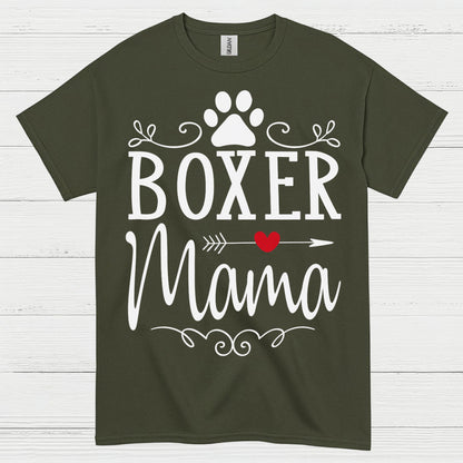 Boxer Mama Dog T Shirt