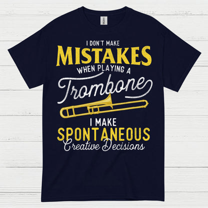 Spontaneous Trombone Player Funny T Shirt