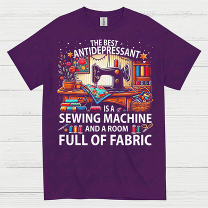 Sewing Machine Antidepressant Humor T Shirt