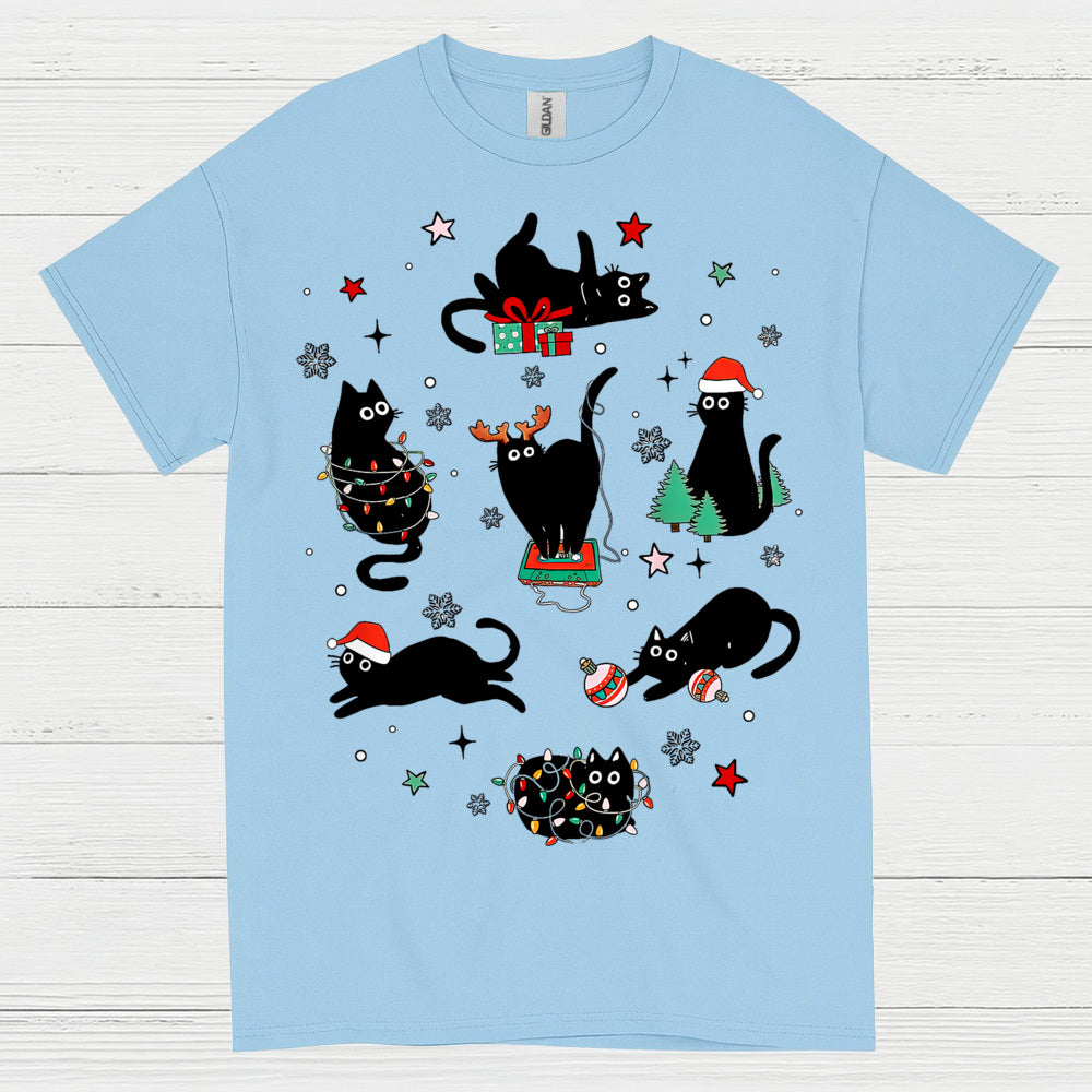 Christmas Cats Holiday T Shirt