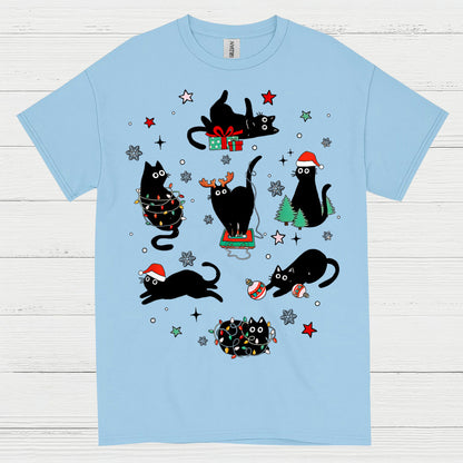 Christmas Cats Holiday T Shirt