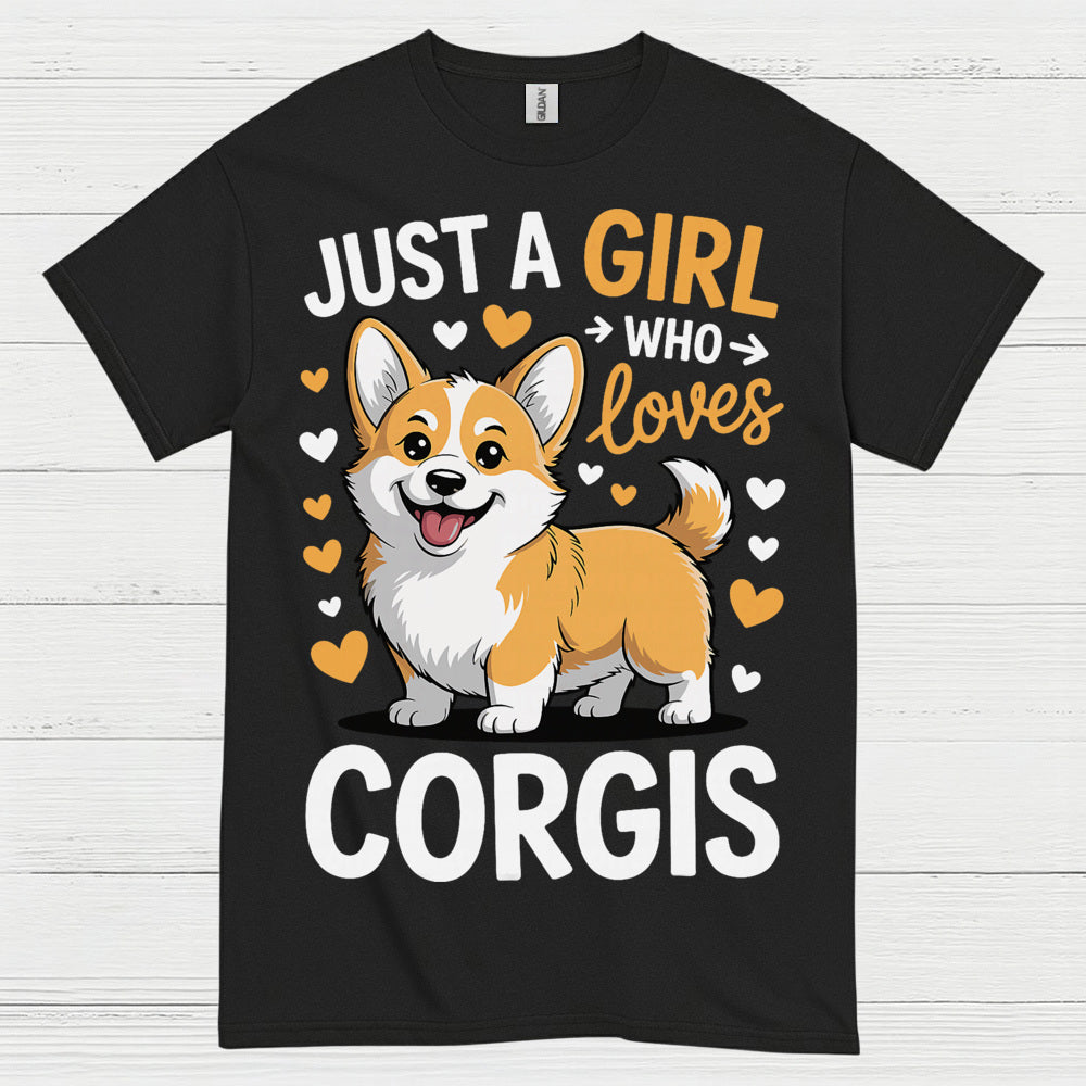 Corgi Love Girl Cute Dog T Shirt