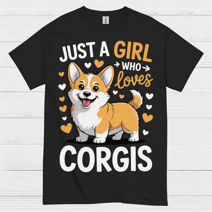 Corgi Love Girl Cute Dog T Shirt