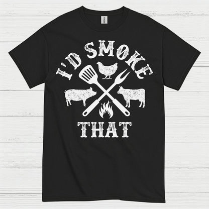 Id Smoke That BBQ Grilling T Shirt