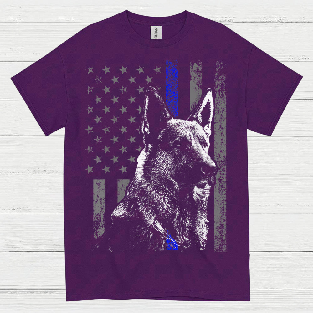 Thin Blue Line Shepherd T Shirt