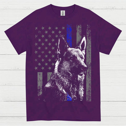 Thin Blue Line Shepherd T Shirt