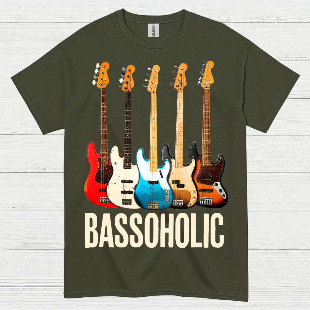 Bassoholic Bass Guitar T Shirt