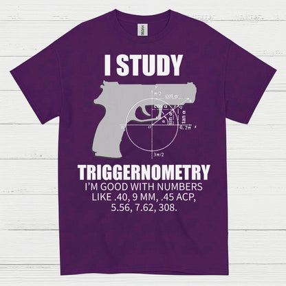 I Study Triggernometry Funny Gun Math T Shirt