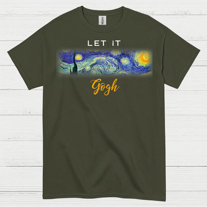 Let It Gogh Minimal Art T Shirt