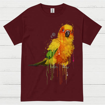 Colorful Parrot Watercolor Art T Shirt