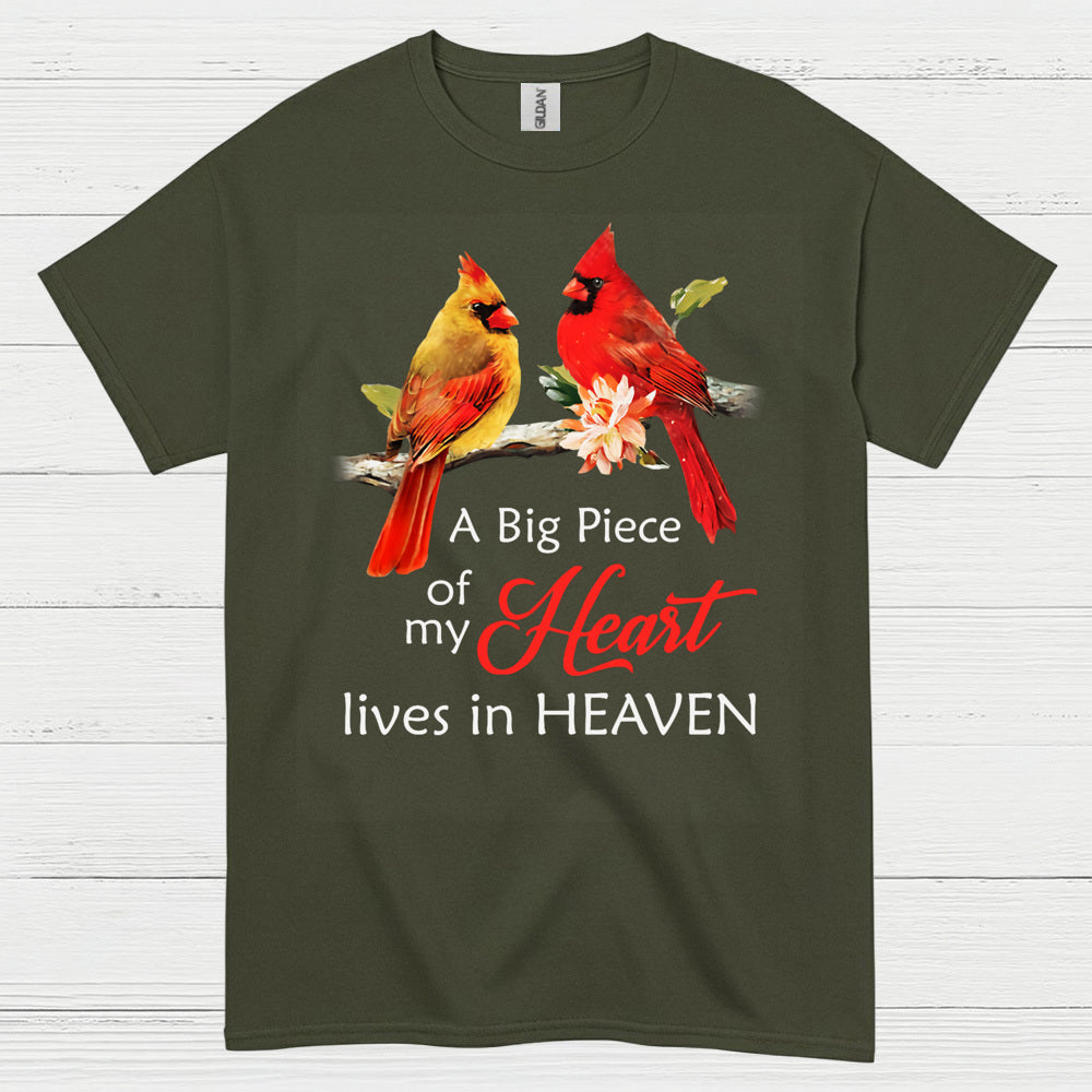 A Big Piece Of My Heart Lives In Heaven T Shirt