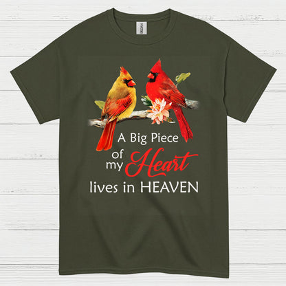 A Big Piece Of My Heart Lives In Heaven T Shirt