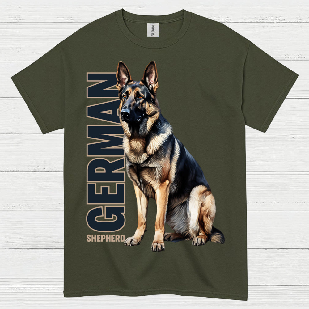 German Shepherd Classic Loyal Dog T Shirt