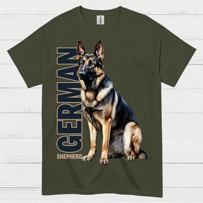 German Shepherd Classic Loyal Dog T Shirt