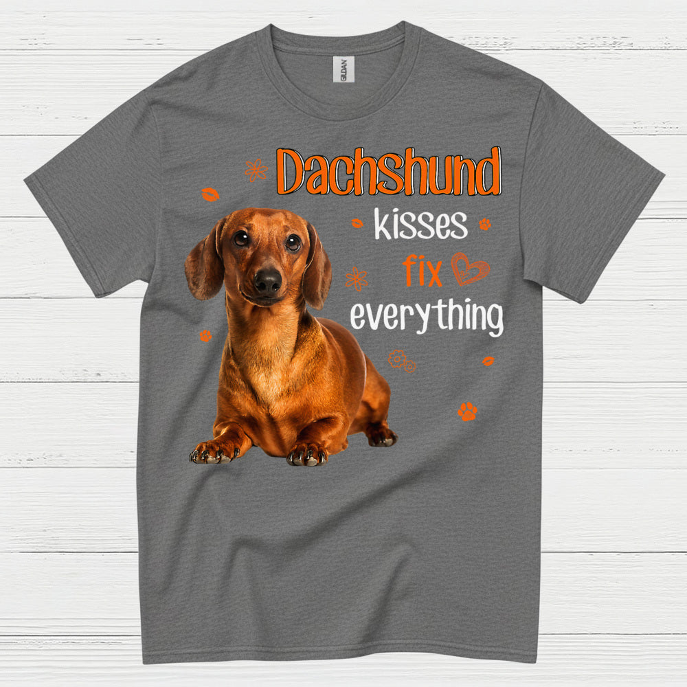 Dachshund Mama Tie Dye Silhouette T Shirt
