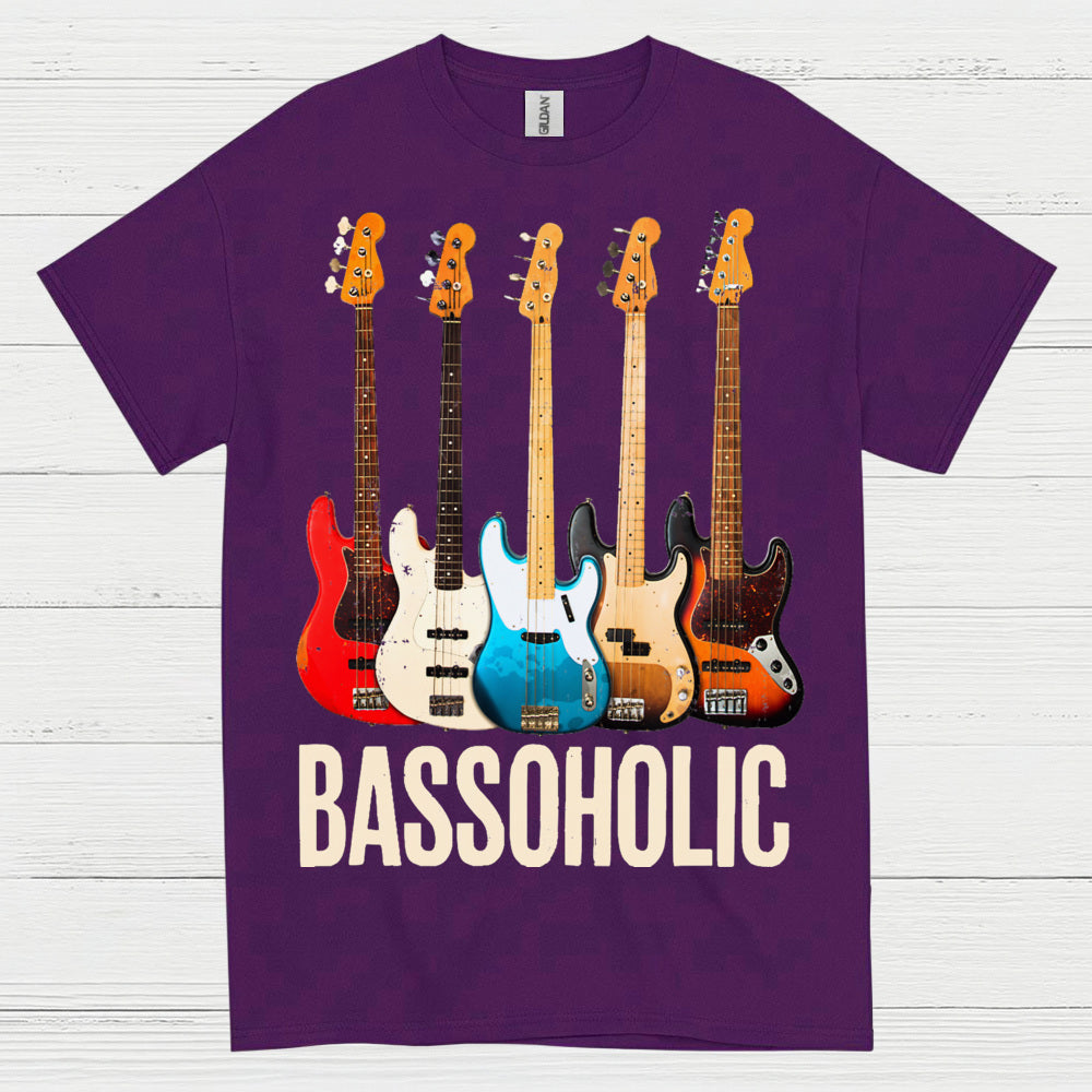 Bassoholic Bass Guitar T Shirt