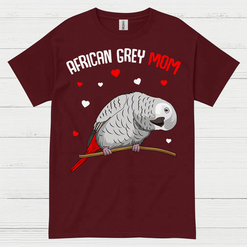 African Grey Mom T Shirt