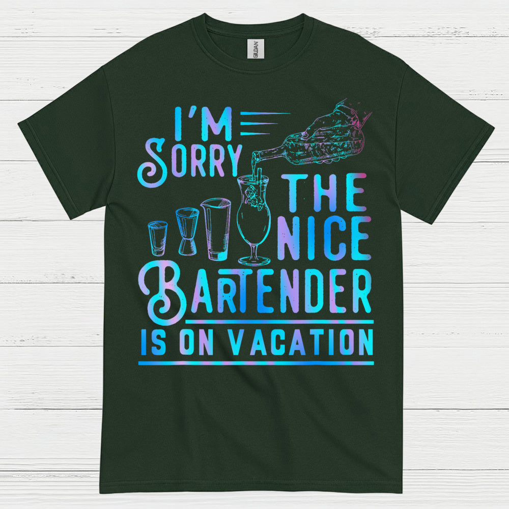 Nice Bartender On Vacation Humor T Shirt