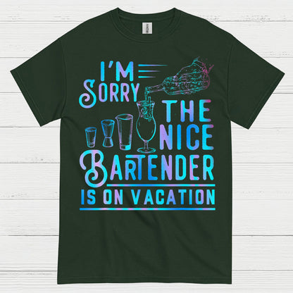 Nice Bartender On Vacation Humor T Shirt