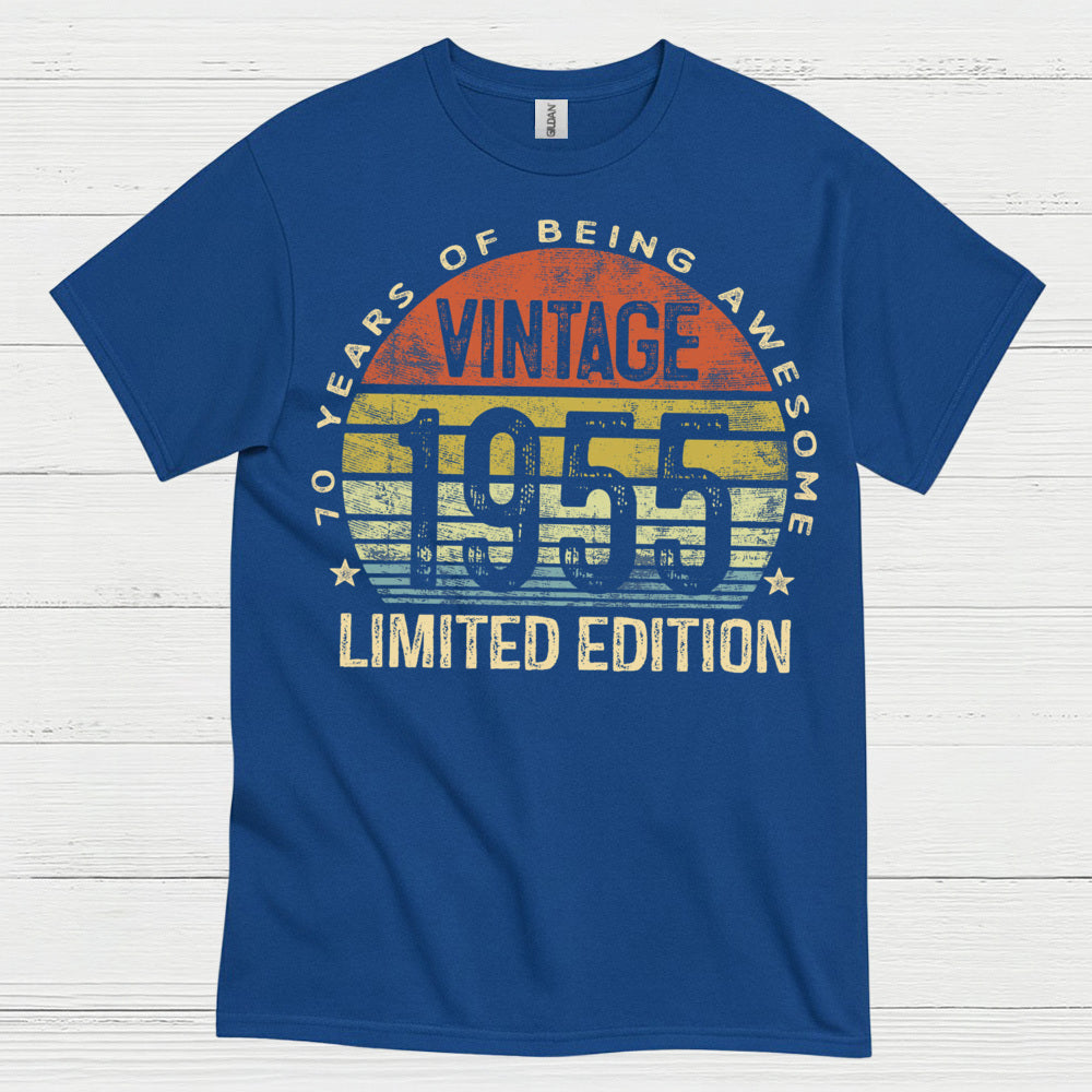 Vintage 1955 Limited Edition Birthday T Shirt