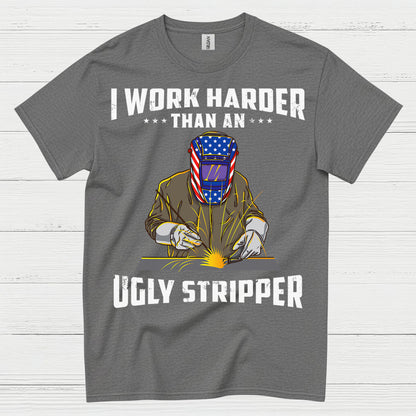 Harder Than Stripper Welder T Shirt