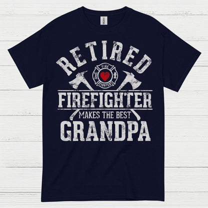Retired Firefighter Makes The Best Grandpa T Shirt