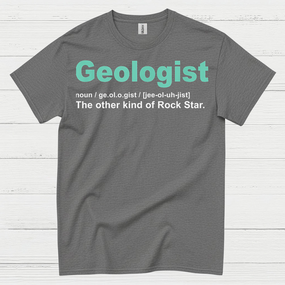 Geologist Rock Star Definition T Shirt