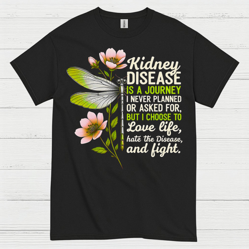 Kidney Disease Journey Love Life Strength T Shirt