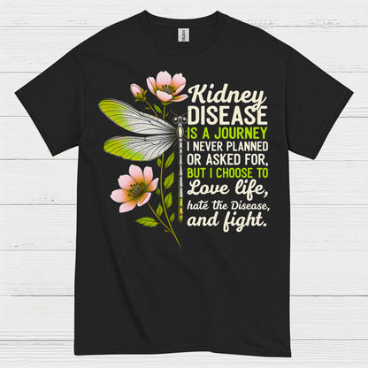 Kidney Disease Journey Love Life Strength T Shirt