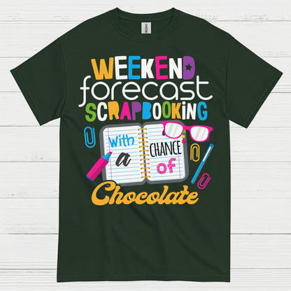 Weekend Forecast Crafting Scrapbooking T Shirt