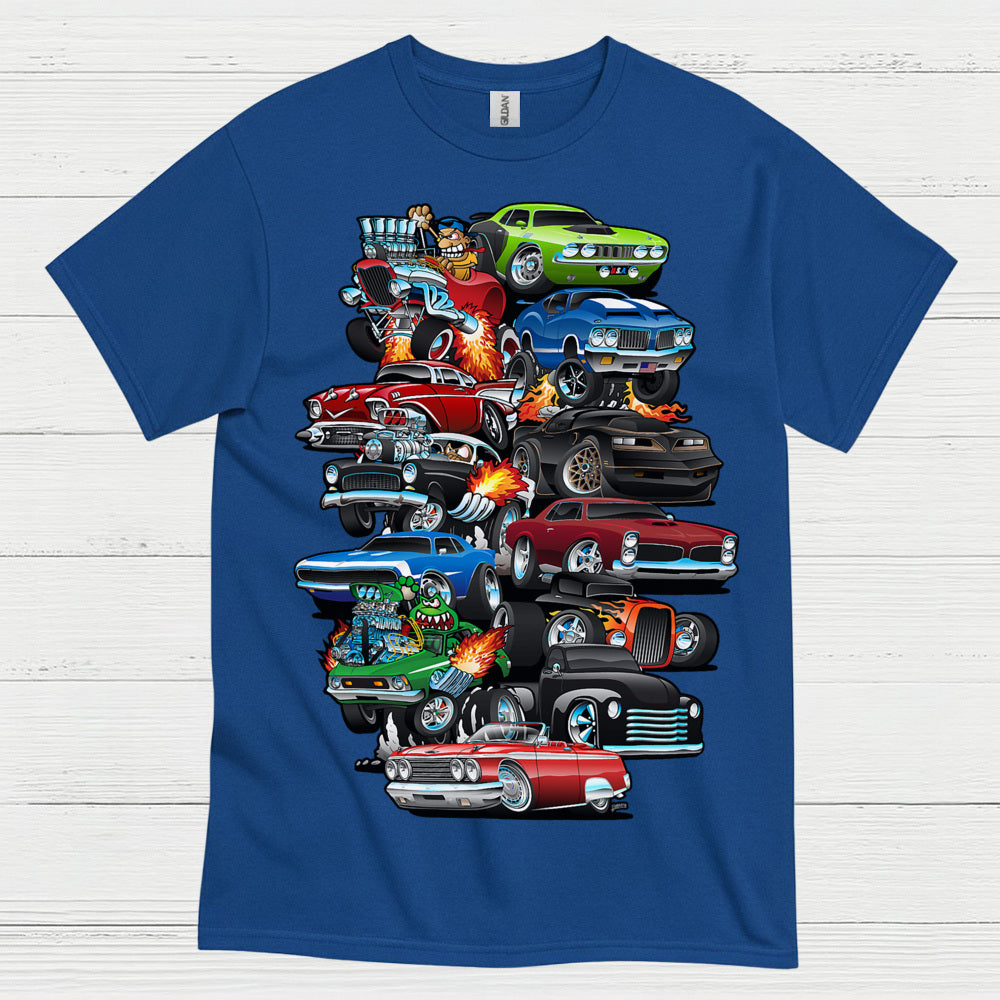Classic Hot Rod Cars T Shirt