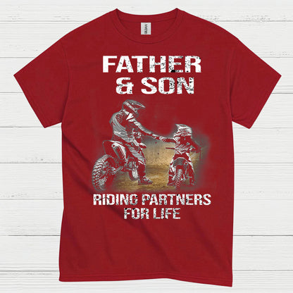 Father And Son Riding Partners For Life T Shirt