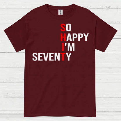Happy Seventy Milestone Birthday T Shirt