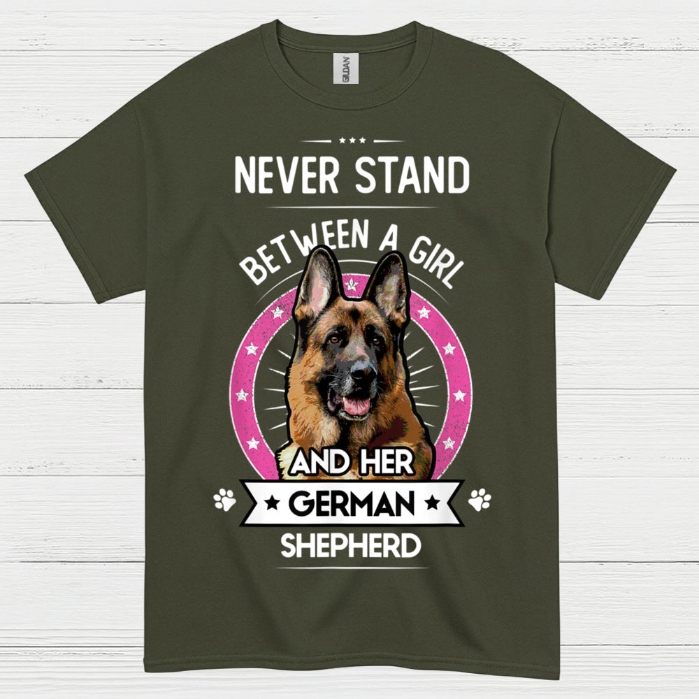 Never Stand German Shepherd T Shirt