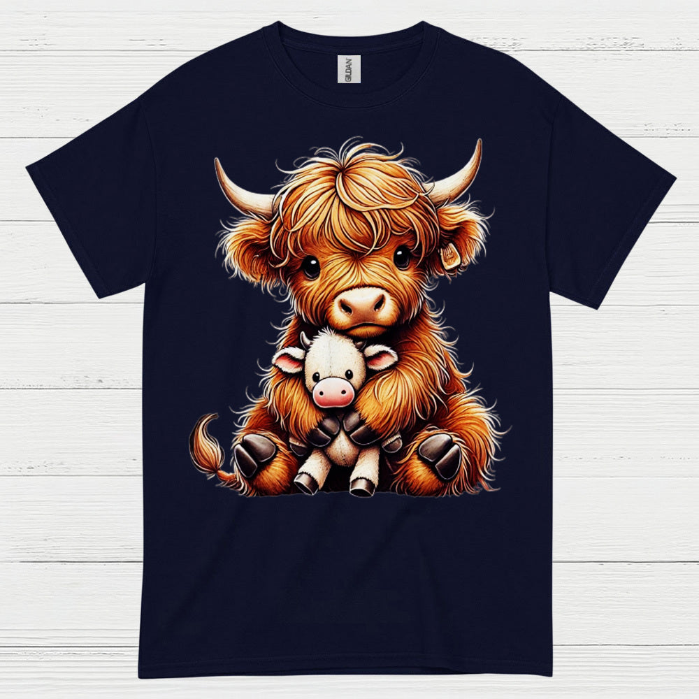 Cute Baby Highland Cow T Shirt