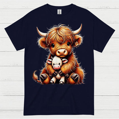 Cute Baby Highland Cow T Shirt