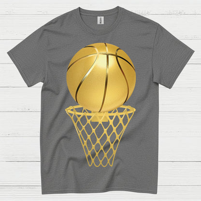 Golden Basketball Hoop T Shirt