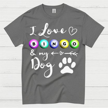 I Love Bingo And My Dog T Shirt