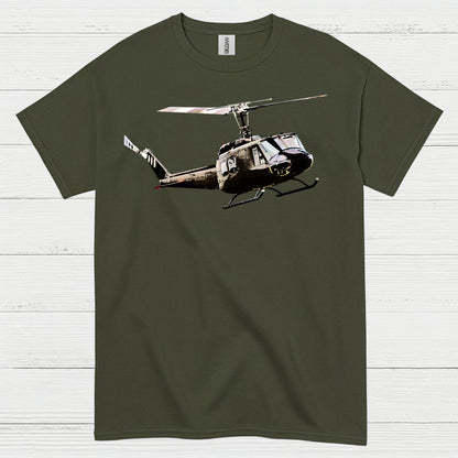 UH-1 Huey Classic Military Helicopter T Shirt