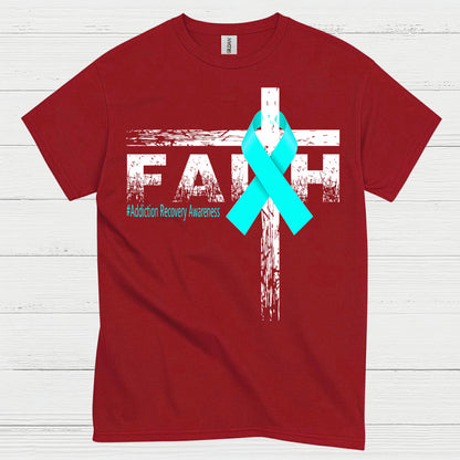 Faith Addiction Recovery Awareness T Shirt
