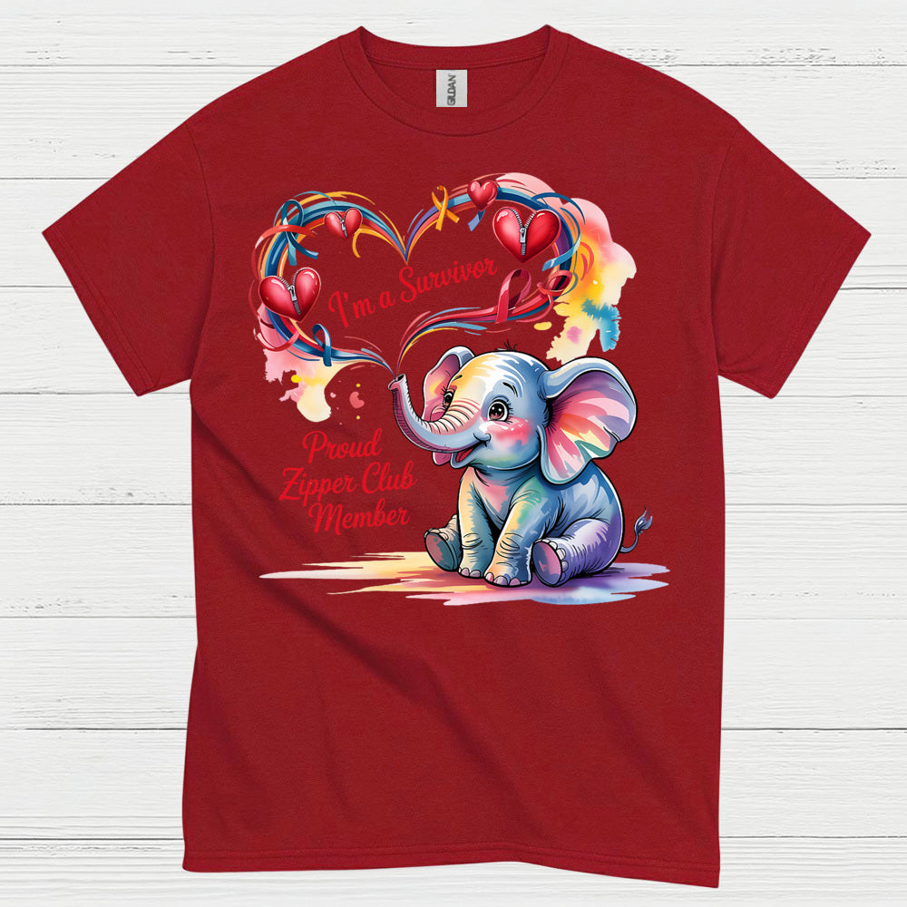 Proud Zipper Club Survivor T Shirt