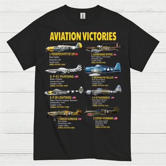 Aviation Victories WWII Fighter T Shirt