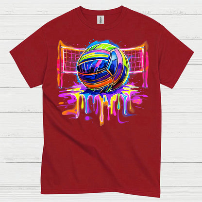 Colorful Volleyball Art T Shirt